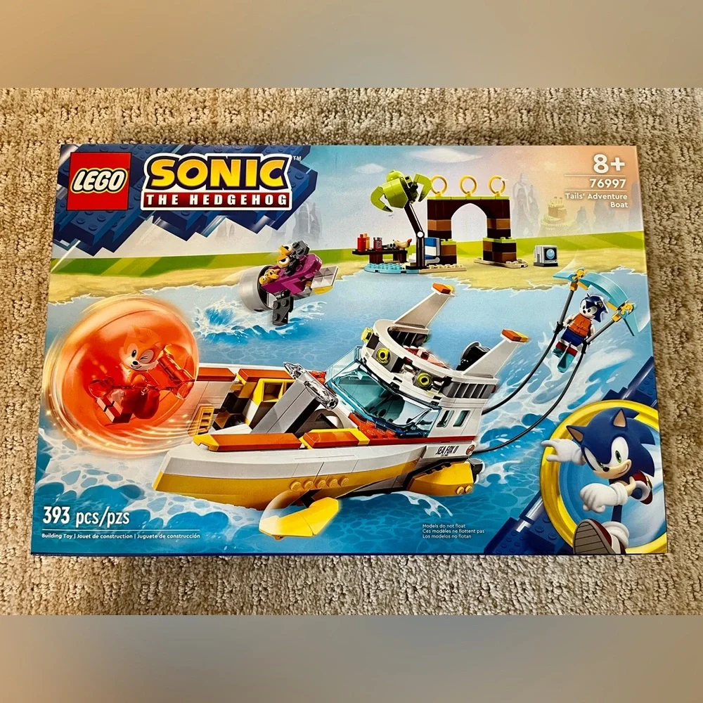 LEGO Sonic the Hedgehog Tails' Adventure Boat 76997 NEW & SEALED 393 Pieces - Picture 1 of 3